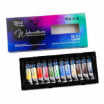 Rósa Akvarellfesték készlet, tubusos - Rósa Gallery Classic - 12 x 10 ml - kartondobozban (NeoNEO-340107)