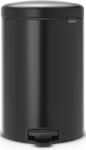 Brabantia NewIcon Pedálos Hulladékgyűjtő - 20 L, Y Méret, Acél, Matt Fekete