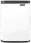 Brabantia Bo Waste Bin Hulladékgyűjtő - Fali/Álló, 7 L, B Méret, Acél, Fehér