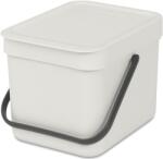 Brabantia Sort & Go Konyhai Szemetes - 6 L, S Méret, Világos Szürke