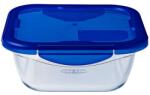 Pyrex Cook&Go Sütőtál Műanyag Tetővel - 21.6X21.6 cm, 1.9 L