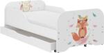 Wooden Toys Miki Gyerekágy - 140x70 cm, Ajándék Matraccal, Bohó Róka