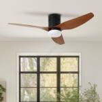 ZEVENTI - LED таванен вентилатор PADUA LED/18W/230V Wi-Fi Tuya черен/кафяв + дистанционно (ZV0032)