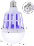 Mosquito Killer Lamp Erős Természetes Fehér Fénnyel - 15W, E27 2 Az 1-Ben Izzó Uv Lámpával
