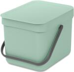 Brabantia Sort & Go Konyhai Szemetes - 6 L, S Méret, Jáde Zöld
