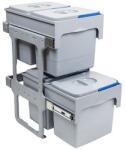 EKOTECH - Beépíthető Hulladékgyűjtő TANDEM SHORT 40 - 2x15+2x12 liter - fizz