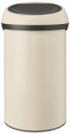 Brabantia Touch Bin Nyomófedeles Hulladékgyűjtő - XXL, 60 L, H Méret, Világos Bézs Acél Test, Világos Bézs Fedő