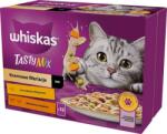 Whiskas Adult Tasty Mix tasak 12x85g Creamy Variations nedves eledel felnőtt macskáknak szószban: csirkével és zöldségekkel, bárányhússal és pulykával