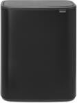 Brabantia Bo Touch Bin Nyomófedeles Hulladékgyűjtő - XXL, Padlón Álló, 60 L, M Méret, Acél, Matt Fekete