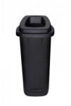 Plafor Sort Szemetes kuka, Szelektív hulladékgyűjtő, Nyitott fedéllel, Műanyag, Fekete/Fekete, 90L