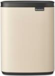 Brabantia Bo Waste Bin Hulladékgyűjtő - Fali/Álló, 7 L, B Méret, Acél, Világos Bézs