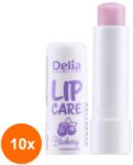 Delia Cosmetics Set 10 x Balsam de Buze Delia, Afine, 4.9 g (ROC-10xDEM000772)