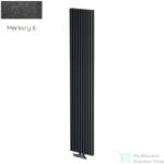 Radeco BORA 1800/25 1800x610 design radiátor, MERKURY 6 (metál fekete) színben (Radeco_BORA_1800_25_MERKURY6)