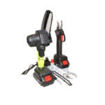 KrafTech KT/BCD2-360i Akkumulátoros láncfűrész + Metszőolló38 V+ 2 Akkumulátor+2lánc+2ollókés (10835)