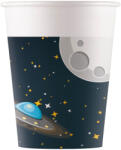 Procos Űrkaland papírpohár hold és csészealj mintával 8db-os szett 200ml (93735)