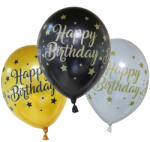 Procos Szülinapi lufi "Happy Birthday" felirattal 6db-os szett (93395)