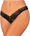 Obsessive - tanga deschisă sexy - dantelă neagră - M/L (23223401121)