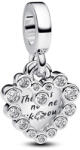 Pandora Szikrázó szív dupla függő charm - 793765C01 (793765C01)