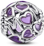 Pandora Áttört szívek és anya charm - 793772C01 (793772C01)