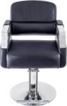 Lila Rossa Scaun frizerie coafor Armand, reglabil pe inaltime, cu suport pentru picioare, negru