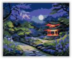 Számfestő Japánkert Holdfényes Éjszakán - számfestő készlet (crea5699)