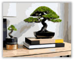 Számfestő Modern Bonsai a Fa Asztalon - számfestő készlet (crea5700)