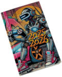 Realsystem Diák zsebkönyv 125mmx205mm, fehér lapokkal 2026/2027 graffiti Realsystem (49460) - irodaszerpiac