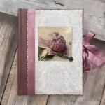 Kreativ Fotóalbum zsebes 10x15cm fotóknak 200db-os vintage kék virágos