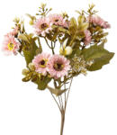 Valex Decor Százszorszép selyemvirág csokor, 5 ágú, 31cm magas - Rózsaszín (LD006-02)