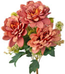 Valex Decor Dália selyemvirág csokor, 7 ágú, 36cm magas - Púder bézs (LD003-04)