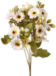 Valex Decor Százszorszép selyemvirág csokor, 5 ágú, 31cm magas - Fehér (LD006-01)