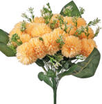  Dandelion selyemvirág csokor, 18 ágú, 38cm magas - Krém (LD019-03)