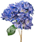 Valex Decor Hortenzia selyemvirág csokor, 5 ágú, 49cm magas - Kék (LD021-02)