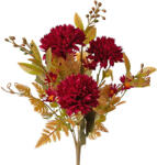 Valex Decor Krizantém selyemvirág csokor, 7 ágú, 34cm magas - Bordó (LD004-06)