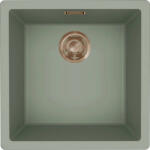 Elleci ELLECI- Mosogatótálca Zen-F 102 Keratek K82 Sage Green bronz tartozékokkal (LKZ10287F01BRZ) - muszakinet