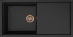 Elleci ELLECI- Mosogatótálca Sintesi 480 Keratek K86 Black bronz tartozékokkal (LKS48086BRZ) - muszakinet