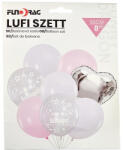  Szülinapi lufiszett - rózsaszín és ezüst (627100)