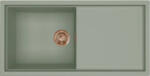 Elleci ELLECI- Mosogatótálca Sintesi 480 Keratek K82 Sage Green bronz tartozékokkal (LKS48082BRZ) - muszakinet