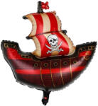  Kalózhajó mintás fólia lufi - 85 cm (644091)