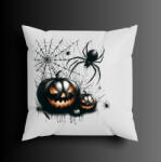  Fekete töklámpás pókkal mintás párna (HPW_018)