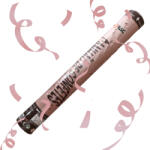  Konfetti ágyú - rosegold szalagok (246502)