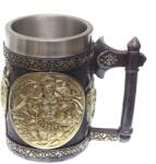 Tole 10 Imperial Cana Medievala Halba de bere, Roman XXL, 14cm, 500ml decorat 360grade Tole 10 Imperial 39802