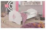  Pat Dormitor Cu Balustrada CASIMO BALLERINA Cu Saltea 70x140cm