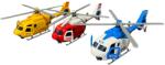 DIECAST Elicopter metalic de salvare, pompieri, police cu lumini si sunete 19 cm1/43 (36674)