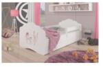  Pat Dormitor Cu Balustrada CASIMO BALLERINA CU UNICORN Cu Sertar+Saltea 80x160cm