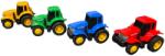 DIECAST Set 4 Tractoare Metalice cu functie de resort1/43 (36631)