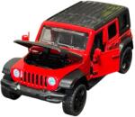Newao Model Jeep Wrangler Rubicon Rosu (Replica) cu led-uri si sunete scala 1/431/43 (36548)