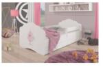  Pat Dormitor Cu Balustrada CASIMO BALLERINA Cu Sertar+Saltea 80x160cm