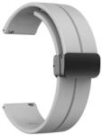 Ricardo Curea de silicon 20mm (pentru Amazfit Active 2), gri, eliberare rapidă