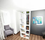 Unic Spot Etajera living Haby, alb, 61x22x162 cm (Us-9756300) Biblioteca